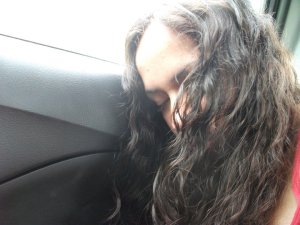 sleeping in the car