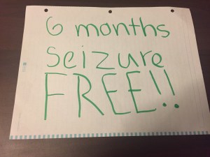 6 months seizure free!