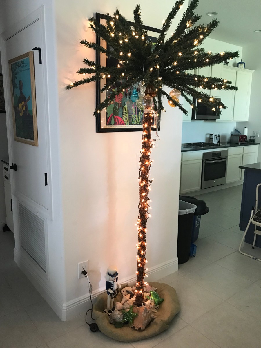 Christmas palm tree